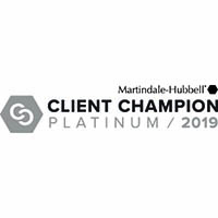 2019 Martindale-Hubbell Platinum Level Client Champion